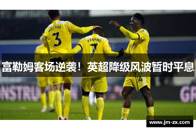 富勒姆客场逆袭！英超降级风波暂时平息